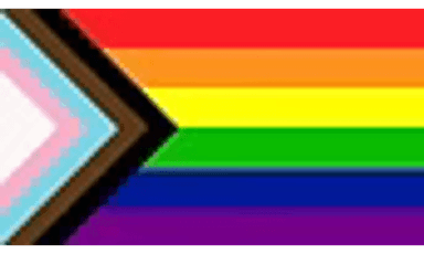 Progress Pride flag — LGBTQ2IA+ affirming